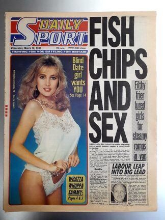 Daily Sport 1992 March 18
